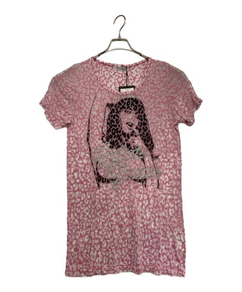 Hysteric Glamour（ヒステリックグラマー）Hysteric Glamour (ヒステリックグラマー) 半袖カットソー ピンク サイズ:FREE 未使用品の古着・服飾アイテム