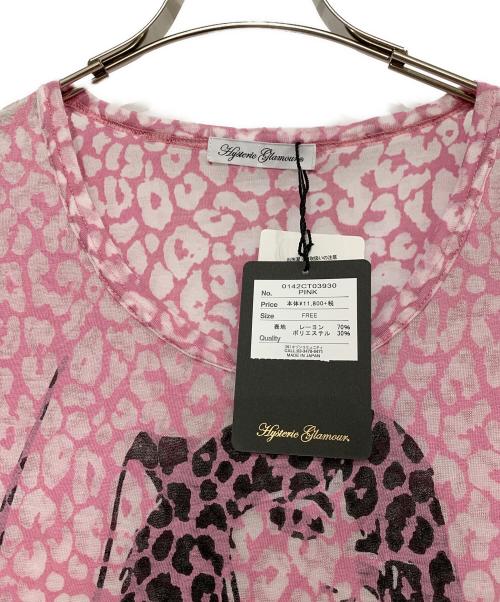 Hysteric Glamour（ヒステリックグラマー）Hysteric Glamour (ヒステリックグラマー) 半袖カットソー ピンク サイズ:FREE 未使用品の古着・服飾アイテム