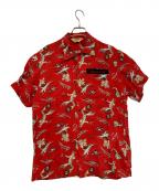 AVIREXアヴィレックス）の古着「アロハシャツ」｜レッド