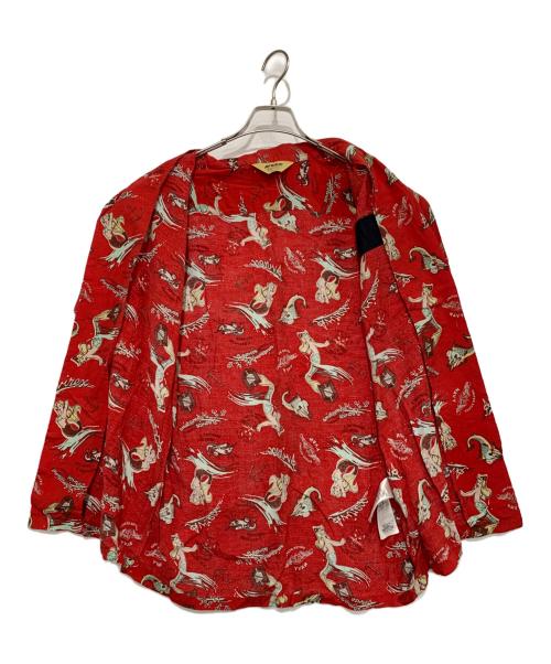 AVIREX（アヴィレックス）AVIREX (アヴィレックス) アロハシャツ レッド サイズ:Lの古着・服飾アイテム