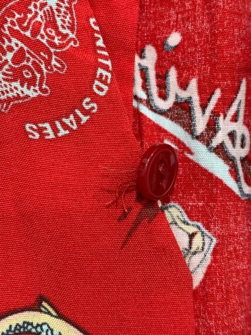 AVIREX（アヴィレックス）AVIREX (アヴィレックス) アロハシャツ レッド サイズ:Lの古着・服飾アイテム