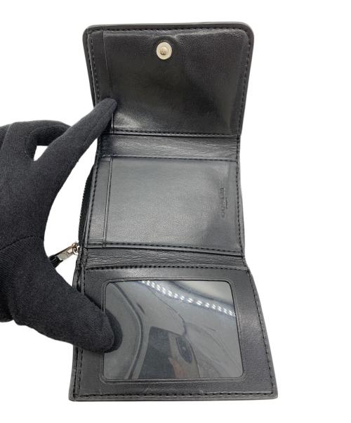 COACH（コーチ）COACH (コーチ) 3つ折り財布 ブラック×レッドの古着・服飾アイテム