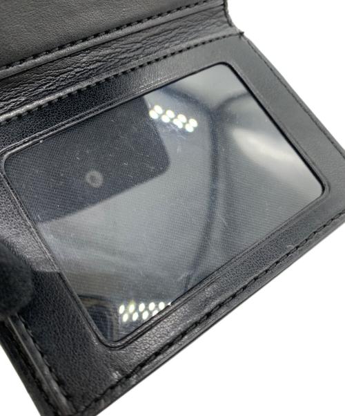 COACH（コーチ）COACH (コーチ) 3つ折り財布 ブラック×レッドの古着・服飾アイテム