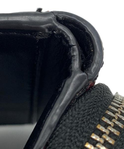 COACH（コーチ）COACH (コーチ) 3つ折り財布 ブラック×レッドの古着・服飾アイテム