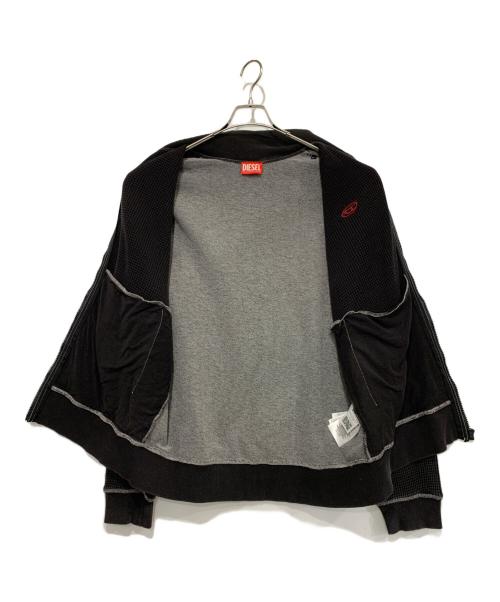 DIESEL（ディーゼル）DIESEL (ディーゼル) ジップアップスウェット ブラック サイズ:XLの古着・服飾アイテム