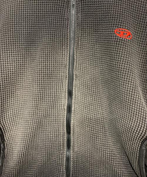 DIESEL（ディーゼル）DIESEL (ディーゼル) ジップアップスウェット ブラック サイズ:XLの古着・服飾アイテム