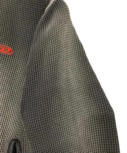 DIESEL（ディーゼル）DIESEL (ディーゼル) ジップアップスウェット ブラック サイズ:XLの古着・服飾アイテム