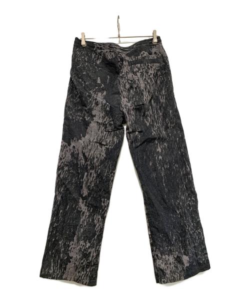 DIESEL（ディーゼル）DIESEL (ディーゼル) ナイロンパンツ ブラック×グレー サイズ:48の古着・服飾アイテム