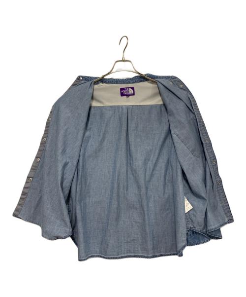 THE NORTHFACE PURPLELABEL（ザ・ノースフェイス パープルレーベル）THE NORTHFACE PURPLELABEL (ザ・ノースフェイス パープルレーベル) 長袖シャツ インディゴ サイズ:WSの古着・服飾アイテム