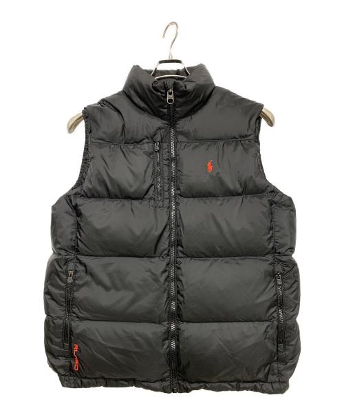 POLO RALPH LAUREN（ポロ・ラルフローレン）POLO RALPH LAUREN (ポロ・ラルフローレン) ダウンベスト ブラック サイズ:Lの古着・服飾アイテム