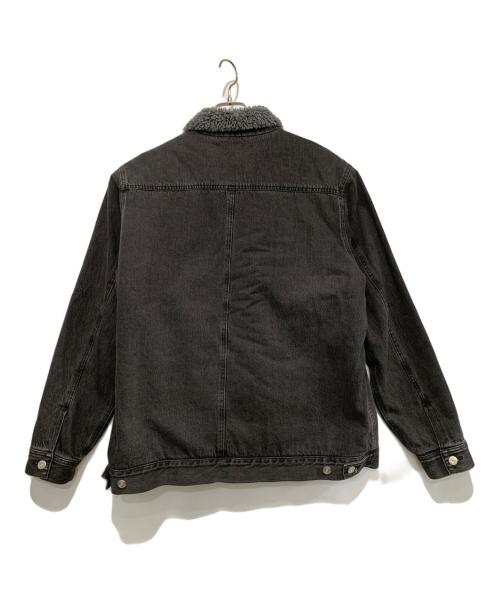 LACOSTE（ラコステ）LACOSTE (ラコステ) ボアライニングデニムジャケット グレー サイズ:Lの古着・服飾アイテム