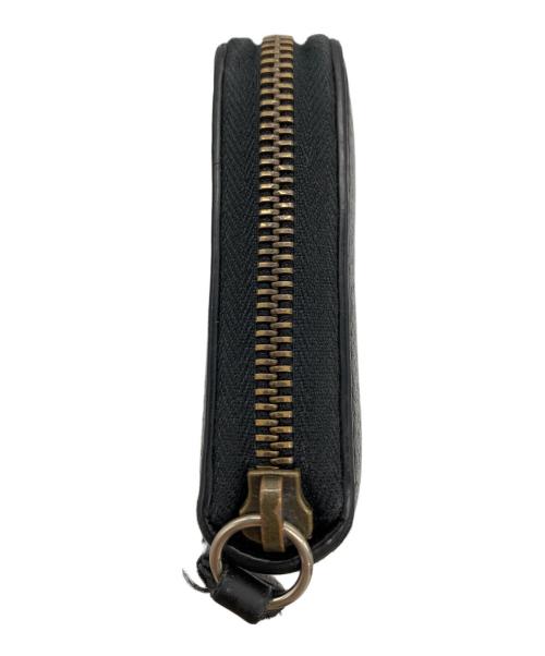 GUCCI（グッチ）GUCCI (グッチ) ラウンドファスナー財布 ブラックの古着・服飾アイテム