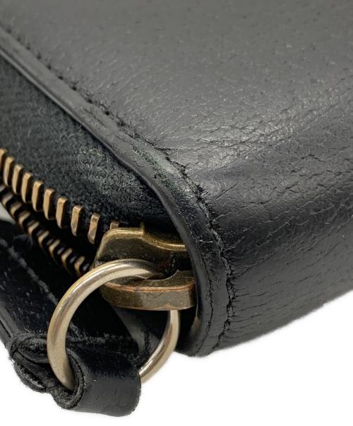 GUCCI（グッチ）GUCCI (グッチ) ラウンドファスナー財布 ブラックの古着・服飾アイテム