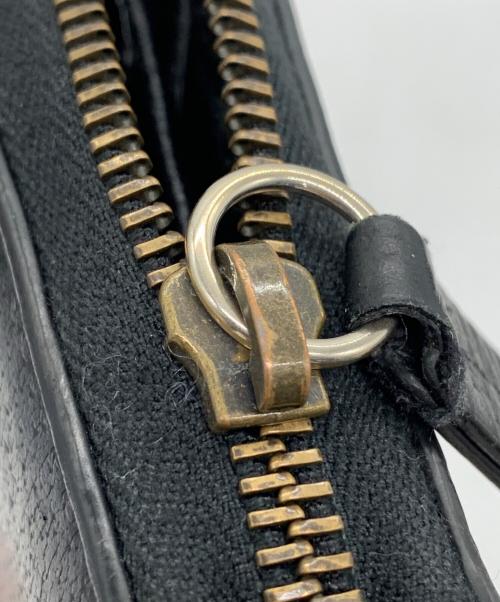 GUCCI（グッチ）GUCCI (グッチ) ラウンドファスナー財布 ブラックの古着・服飾アイテム