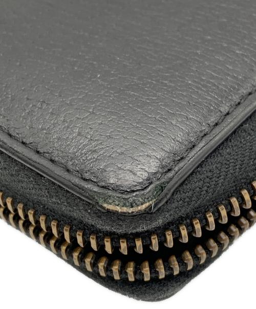 GUCCI（グッチ）GUCCI (グッチ) ラウンドファスナー財布 ブラックの古着・服飾アイテム