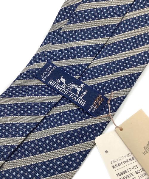 HERMES（エルメス）HERMES (エルメス) ネクタイ ネイビー サイズ:- 未使用品の古着・服飾アイテム