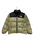 THE NORTH FACEザ ノース フェイス）の古着「ヌプシダウンジャケット」｜ブラック×カーキ