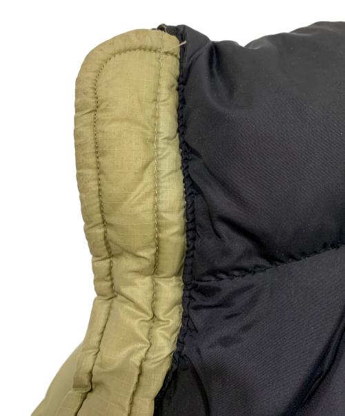THE NORTH FACE（ザ ノース フェイス）THE NORTH FACE (ザ ノース フェイス) ヌプシダウンジャケット ブラック×カーキ サイズ:Mの古着・服飾アイテム