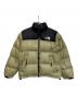 THE NORTH FACE（ザ ノース フェイス）の古着「ヌプシダウンジャケット」｜ブラック×カーキ