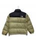 THE NORTH FACE (ザ ノース フェイス) ヌプシダウンジャケット ブラック×カーキ サイズ:M：6000円