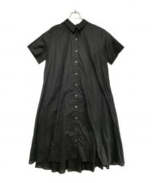 mizuiro-ind（ミズイロインド）の古着「半袖ワンピース」｜ブラック