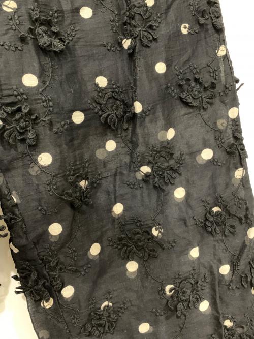 crinkle crinkle crinkle（クリンクル クリンクル クリンクル）crinkle crinkle crinkle (クリンクル クリンクル クリンクル) 3Dエンブロイダリードットパンツ ブラック サイズ:FREEの古着・服飾アイテム