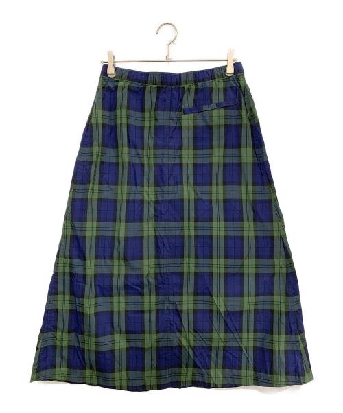 THE NORTH FACE（ザ ノース フェイス）THE NORTH FACE (ザ ノース フェイス) ノベルティコンパクトスカート グリーン×ネイビー サイズ:Lの古着・服飾アイテム