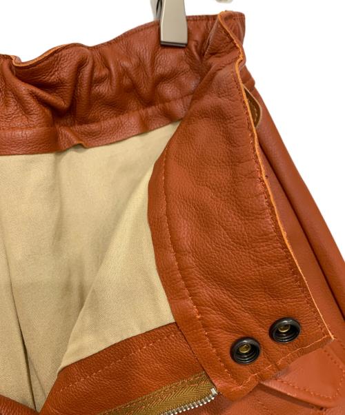 DIESEL（ディーゼル）DIESEL (ディーゼル) レザーパンツ ブラウン サイズ:Sの古着・服飾アイテム