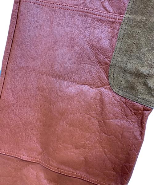 DIESEL（ディーゼル）DIESEL (ディーゼル) レザーパンツ ブラウン サイズ:Sの古着・服飾アイテム
