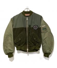 CABAN（キャバン）の古着「リバーシブルブルゾン」｜グリーン
