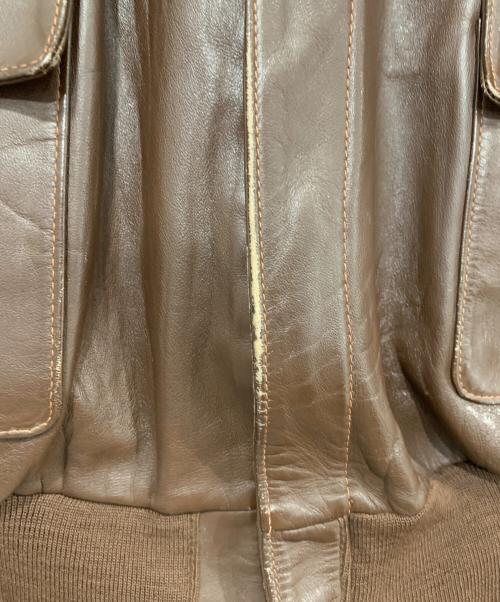 J.A DUBOW（デュボウ）J.A DUBOW (デュボウ) TYPE A-2 フライトジャケット ブラウン サイズ:38の古着・服飾アイテム