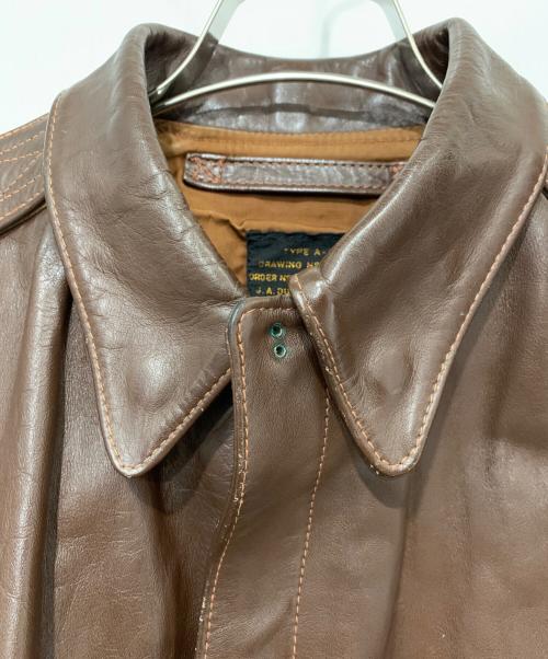 J.A DUBOW（デュボウ）J.A DUBOW (デュボウ) TYPE A-2 フライトジャケット ブラウン サイズ:38の古着・服飾アイテム
