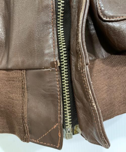 J.A DUBOW（デュボウ）J.A DUBOW (デュボウ) TYPE A-2 フライトジャケット ブラウン サイズ:38の古着・服飾アイテム