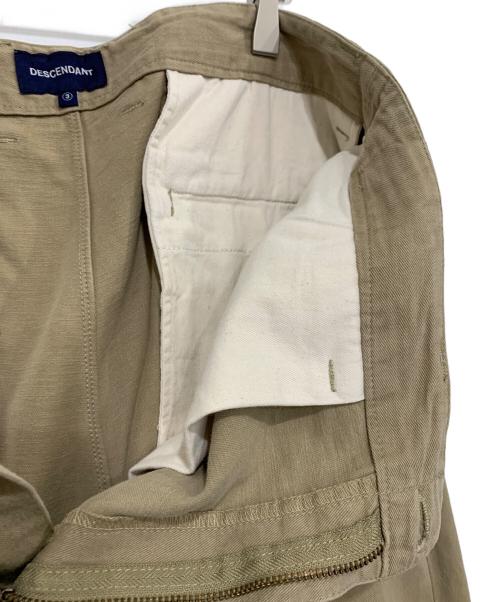 DESCENDANT（ディセンダント）DESCENDANT (ディセンダント) チノパン ベージュ サイズ:3の古着・服飾アイテム