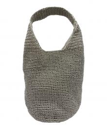 BEAUTY&YOUTH（ビューティーアンドユース）の古着「メタルコードワンハンドルショルダーバッグ」｜シルバー