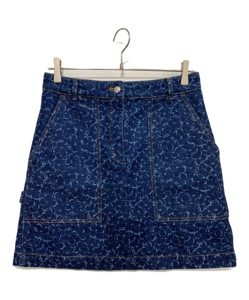 maison kitsune（メゾンキツネ）MAISON KITSUNE (メゾンキツネ) デニムスカート インディゴ サイズ:27の古着・服飾アイテム