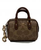 COACHコーチ）の古着「チャーム」｜ブラウン×ベージュ