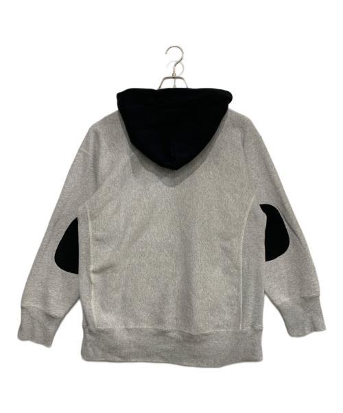 Champion（チャンピオン）Champion (チャンピオン) プルオーバーパーカー グレー×ブラック サイズ:Lの古着・服飾アイテム