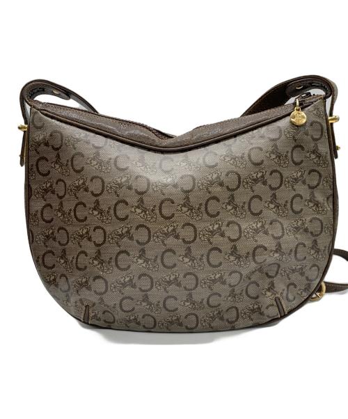 CELINE（セリーヌ）CELINE (セリーヌ) ショルダーバッグ グレー×ブラウンの古着・服飾アイテム