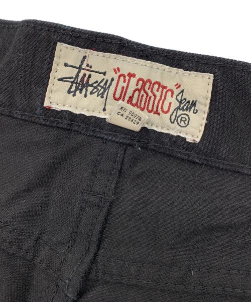 stussy（ステューシー）stussy (ステューシー) ストレートデニムパンツ ブラック サイズ:30の古着・服飾アイテム