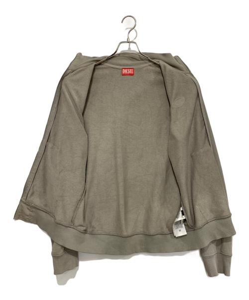 DIESEL（ディーゼル）DIESEL (ディーゼル) ジップアップトレーナー グレー サイズ:Mの古着・服飾アイテム