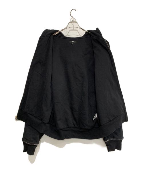 stussy（ステューシー）stussy (ステューシー) ジップパーカー ブラック サイズ:Lの古着・服飾アイテム