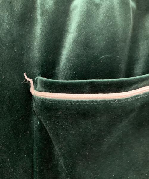 BREATH（ブレス）BREATH (ブレス) ベロアパンツ グリーン サイズ:Mの古着・服飾アイテム