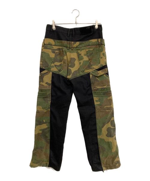 ANTIDOTEWORLDWIDE（アンチドートワールドワイド）antidoteworldwide (アンチドートワールドワイド) ペインターパンツ オリーブ×ブラック サイズ:Mの古着・服飾アイテム