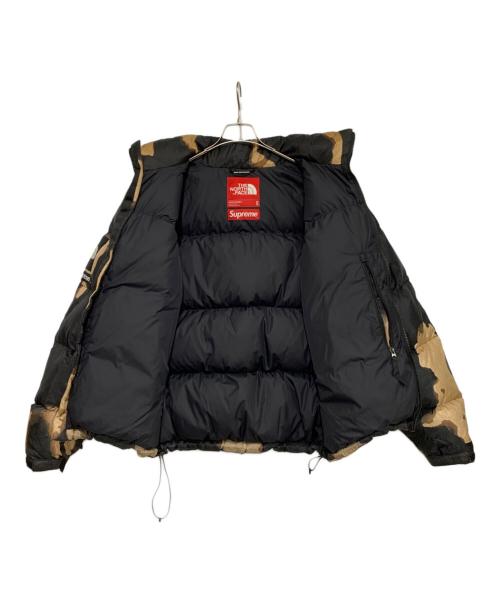THE NORTH FACE（ザ ノース フェイス）THE NORTH FACE (ザ ノース フェイス) Supreme (シュプリーム) ダウンジャケット ブラウン×ブラック サイズ:Mの古着・服飾アイテム