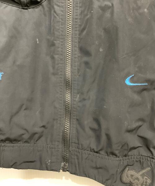 NIKE（ナイキ）NIKE (ナイキ) OFFWHITE (オフホワイト) ロゴ刺繍ナイロンジャケット ブラック サイズ:Lの古着・服飾アイテム