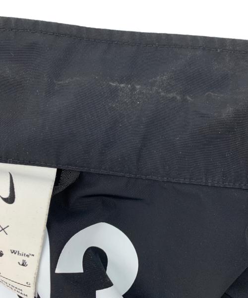NIKE（ナイキ）NIKE (ナイキ) OFFWHITE (オフホワイト) ロゴ刺繍ナイロンジャケット ブラック サイズ:Lの古着・服飾アイテム