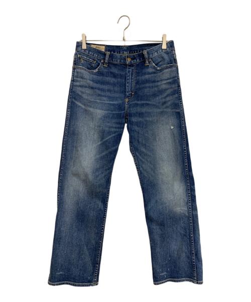 POLO RALPH LAUREN（ポロ・ラルフローレン）POLO RALPH LAUREN (ポロ・ラルフローレン) クラッシュ加工デニムパンツ ブルー サイズ:29の古着・服飾アイテム