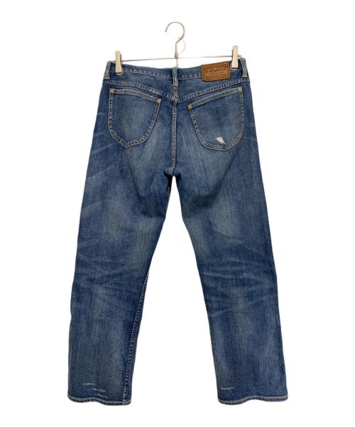 POLO RALPH LAUREN（ポロ・ラルフローレン）POLO RALPH LAUREN (ポロ・ラルフローレン) クラッシュ加工デニムパンツ ブルー サイズ:29の古着・服飾アイテム