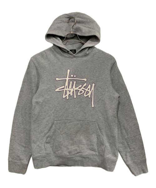 stussy（ステューシー）stussy (ステューシー) プルオーバーパーカー グレー サイズ:Mの古着・服飾アイテム